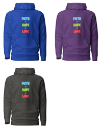 Image 5 of "Faith, Hope, & Love" Unisex Hoodie (Version 1)
