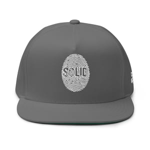 Image of White Printed Solid Snapback 2