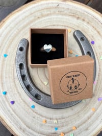 Image 2 of Sandcasted Heart Signet Ring