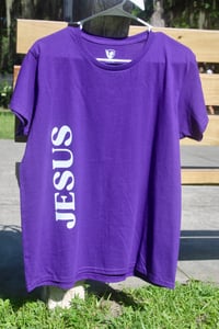 Image 1 of “Bold in Faith” JESUS T-Shirt – Purple Edition