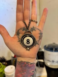 Image 2 of Chonky 8 ball necklace