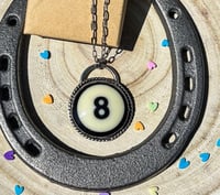 Image 1 of 8 ball necklace twist boarder