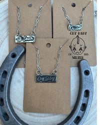Image 1 of Cursive Nameplate Necklace 