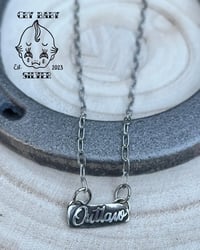 Image 3 of Cursive Nameplate Necklace 