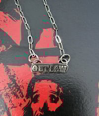 Image 1 of Goth Font Nameplate Necklace