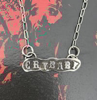 Image 2 of Goth Font Nameplate Necklace