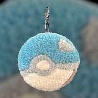 Image 1 of Blue Pokeball bag charms