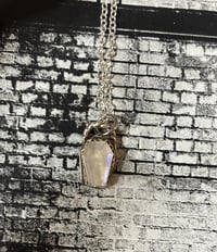 Image 2 of Mini Coffin Moonstone Necklace