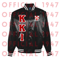 BLACK SATIN JACKET — SIZE: SMALL (IN STOCK)