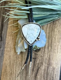 Image 1 of Cowpoke Howlite Bolo Tie