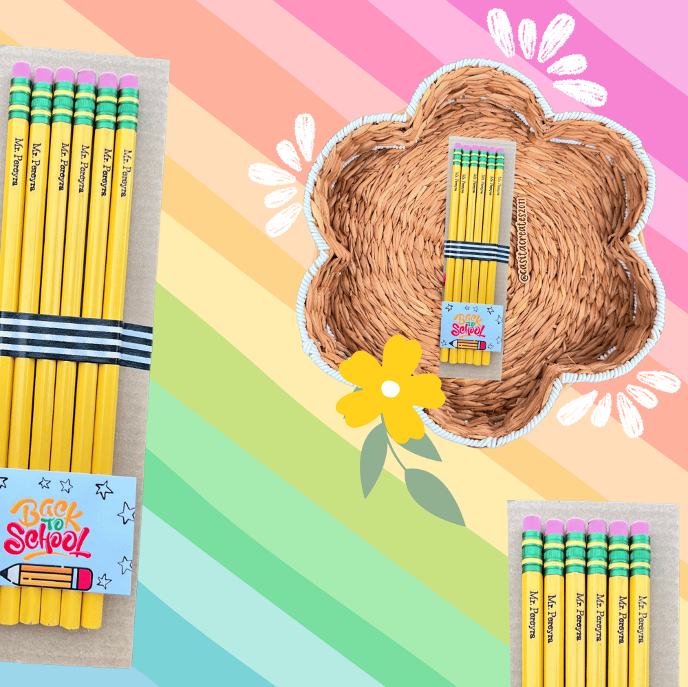 Image of Full Name Custom Pencils/Lápices con Nombre Completo Personalizados