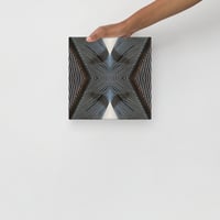 Image 7 of Blue Jay Feathers 10x10 Inch Art Print on Square Canvas 