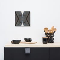 Image 5 of Blue Jay Feathers 10x10 Inch Art Print on Square Canvas 