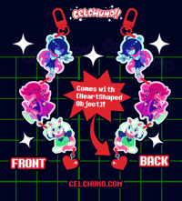 Image 2 of [UTDR] Fun Gang Kris Susie Ralsei Charm [PREORDER]