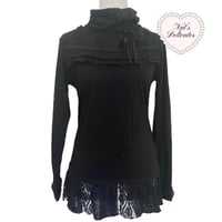 Image 1 of Axes Femme Long Black Top