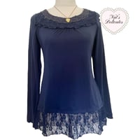 Image 1 of Axes Femme Long Navy Top