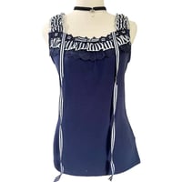 Image 2 of Axes Femme Navy Striped Tank Top