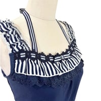 Image 4 of Axes Femme Navy Striped Tank Top