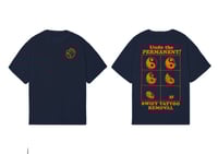 Image 1 of T-shirt orange on navy