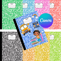 Image 1 of Composition Notebook Covers-Customizable