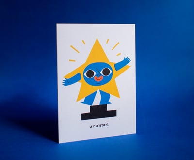 Image of You're a star! - greeting card