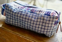 Image 2 of Boxy Toiletry Bag with Handle – Handmade Travel Organizer for Him or Her