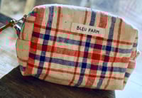 Image 1 of Small Fabric Makeup Bag – Vintage Fabric, Everyday Zipper Pouch
