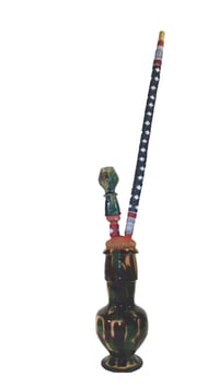 Chillam afghani large - green camuflage 