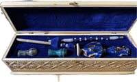 Image 4 of Chillam afghani large - ocean blue 3