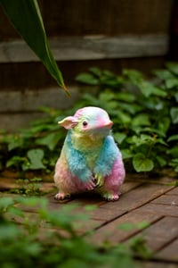 Image 3 of Pastel rainbow tie-dye Gamusino Artdoll [IN STOCK]