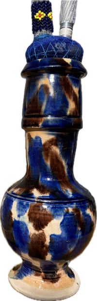 Image 2 of Chillam afghani large - ocean blue 4