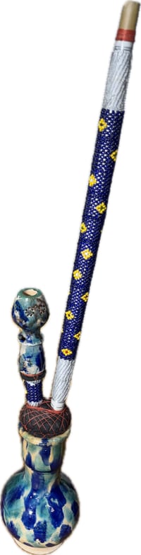 Image 1 of Chillam afghani small - bright blue hue