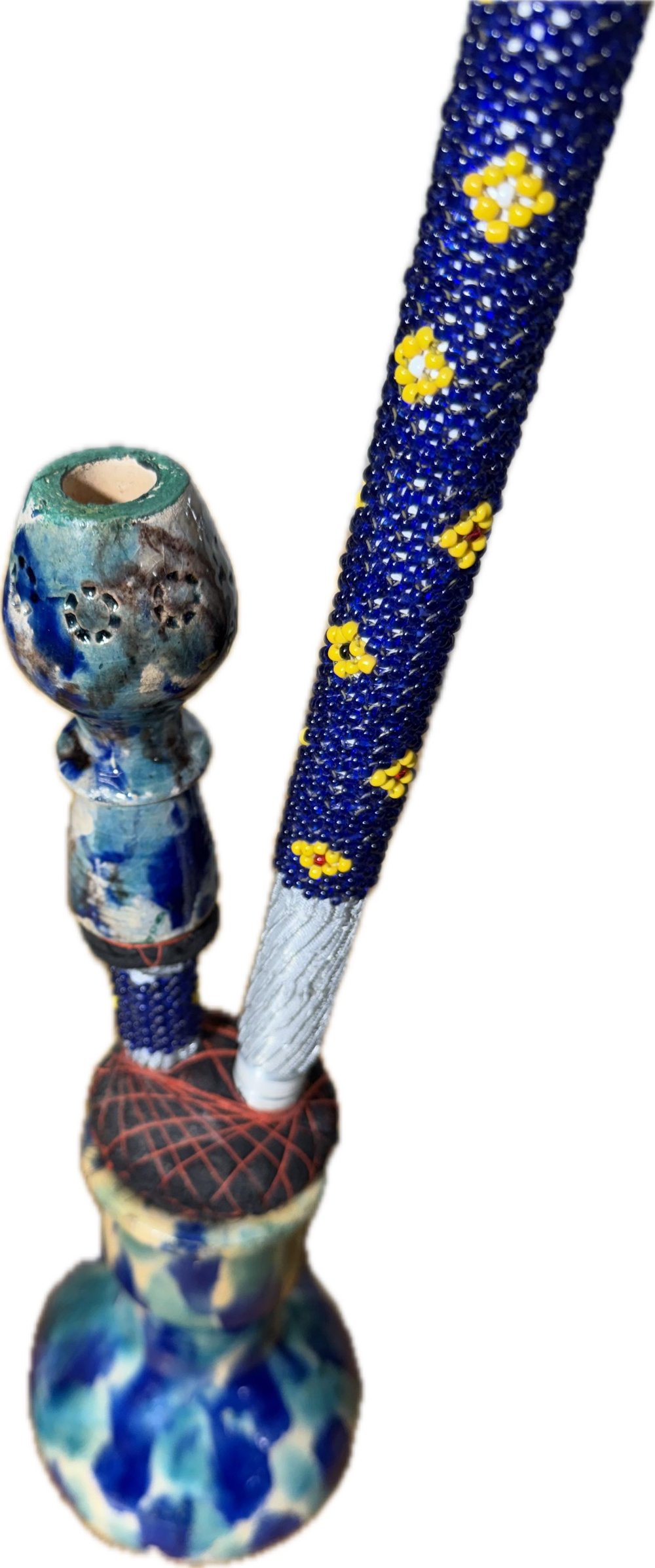 Chillam afghani small - bright blue hue