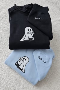 Image 9 of Ghost Middle Finger Hoodies