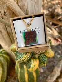 Collana Legno e Resina - Corteccia di Ulivo