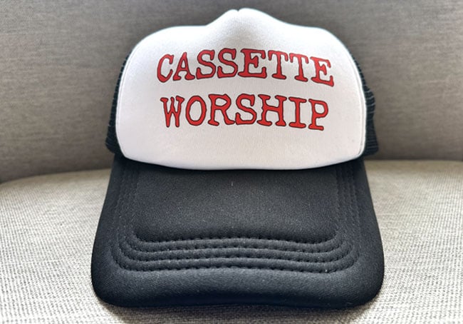 CASSETTE WORSHIP TRUCKER HAT