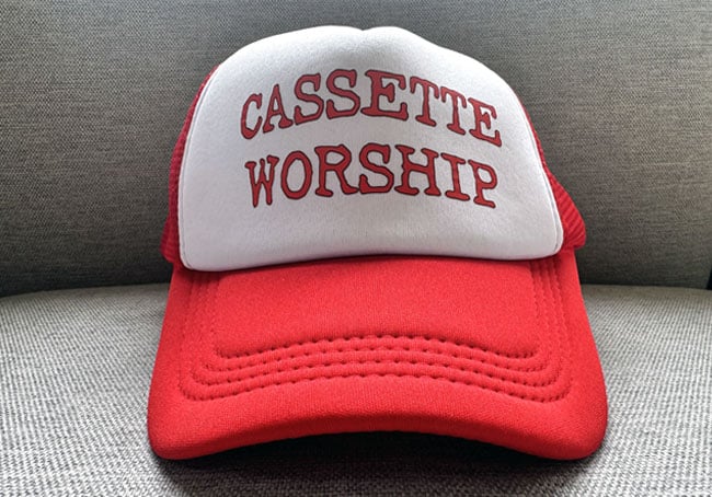 CASSETTE WORSHIP TRUCKER HAT