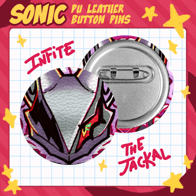 Sonic PU leather pins