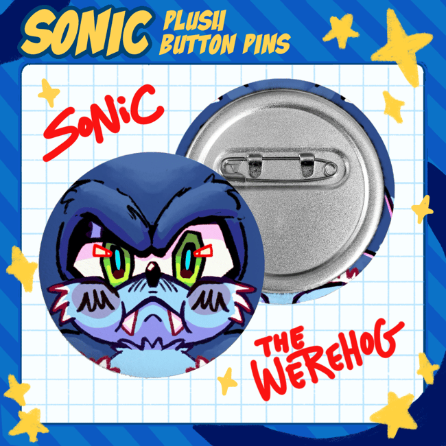 Sonic Plush pins