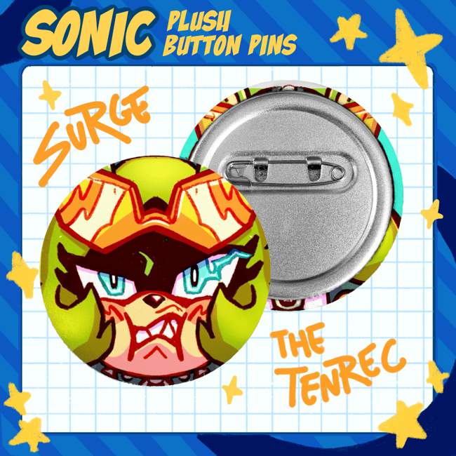 Sonic Plush pins