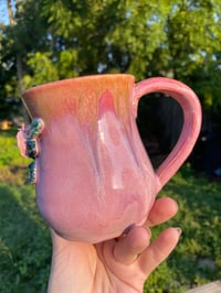 Image 3 of 12 Oz Pink Rose Mug