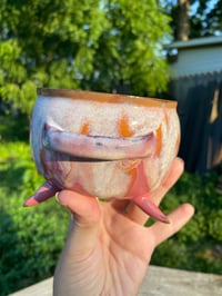 Image 2 of Pink & Orange Cauldron