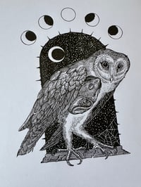 Image 2 of "Barn owl" original art