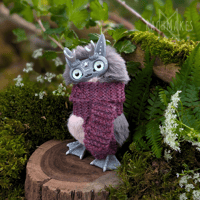 Image 2 of Grey and Pink Cosy Stargazer Staglett