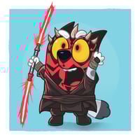 Image 3 of Bluey x Star Wars - 6x6" Prints - Set of 3