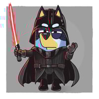 Image 4 of Bluey x Star Wars - 6x6" Prints - Set of 3