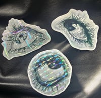 Image 1 of Eyeball Holo Stickers