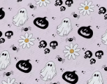 Ghost & Pumpkin - Lilac Pink