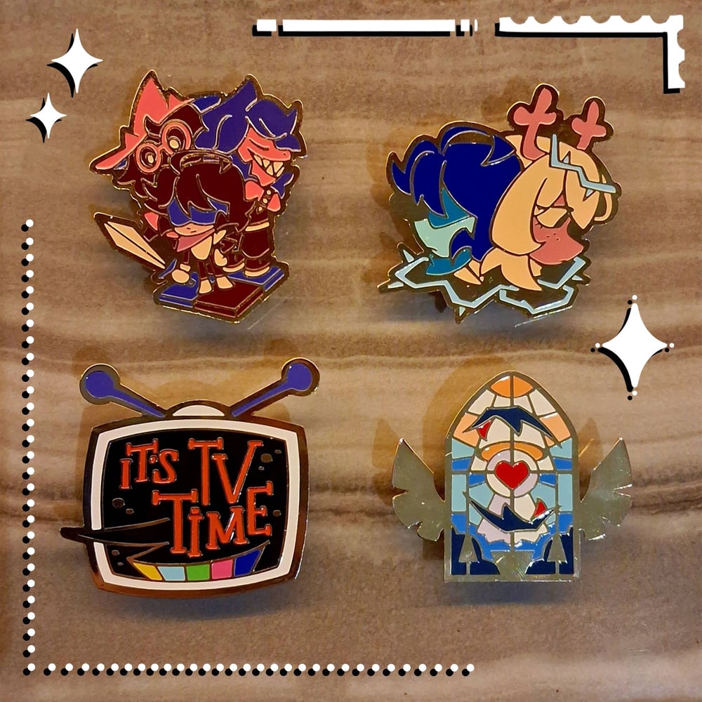 Gold-studded Memory - Deltarune Enamel Pin Collection