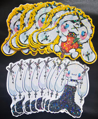 Image 2 of Goth Cinnamoroll Holo Stickers